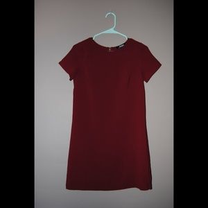 LuLus Wine Red Shift Dress